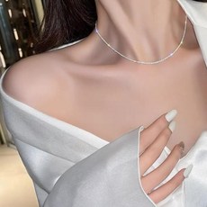 스파클링 목걸이 화이트 포인트 여성 선물kyo5+8juU