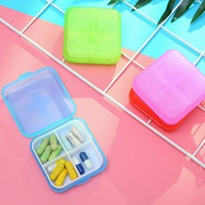 영양제 알약 약통 케이스 미니 약보관함 휴대용약통, 1개, 랜덤