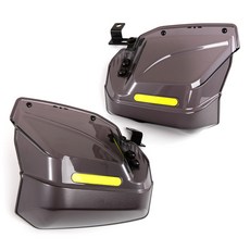 발통마켓 오토바이 범용 너클가드 핸들가드 방한토시 쉴드가드 보호가드, 블랙, 1세트