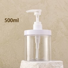1PC 500ML 1000ML 플라스틱 스타일 여행 디스펜서 펌프 가능 샤워 넓은 비누 리필, 1개