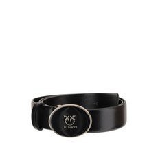 핀코 로고 장식 레더 벨트