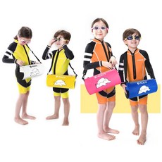 [아쿠스] 북극곰 캐릭터 워터파크 수영장 물놀이 원통형 방수 수영가방, PNK