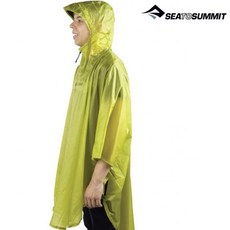 Sea to Summit 15D超輕量斗篷雨衣 STSAPONSTD15D, LI 萊姆綠, 1個