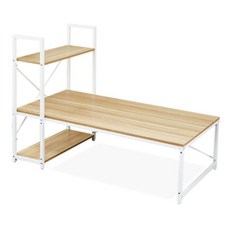 와이디 H자형 컴퓨터 좌식 책상, 900x600 (YW1202-5-WH)