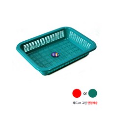 직사각 주름 소쿠리 플라스틱 사각바구니 채반 김장, 1개