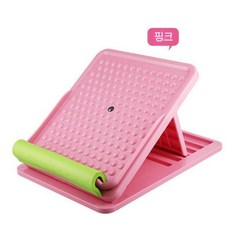 스트레칭보드 6단 각도 종아리 스트레칭 발판 홈트용, 분홍색