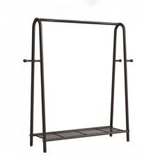 알뜰살림 옷걸이 스탠드 시스템 행거, 블랙A형