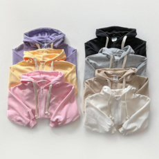 아동 키즈 국내생산 면혼방 후드집업 주니어 데일리 집업