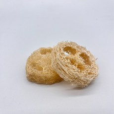 ibooooo 天然絲瓜絡洗碗刷, 小切片直徑4 - 5.8cm*1.5cm, 1個