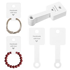 자체 접착 팔찌 디스플레이 카드 100피스 주얼리 포장 카드 키체인 핸드메이드 러브 빈 걸이용 목걸이 귀걸이 헤어밴드 스크런치 판매 139558, 자체 접착 팔찌 디스플레이 카드, 100피스 주얼리 포