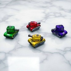 뒤로 당겼다 놓았다 하는 합금 탱크 피규어 장난감 미니어처 장갑차 모형 케이크 장식., 합금 탱크 [다크 골드 + 6발 탄창