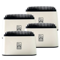 솔향 가득 냉장고 냉동실 탈취제 리얼 숯 야자활성탄 냄새제거, 4세트, 60g