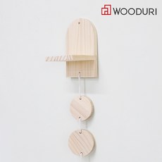 우드리 반달 미니 선반 모빌형 DIY 목공체험, 1개