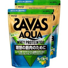 SAVAS 더 버스 아쿠아 유청 단백질 100 자몽 맛 800g×2봉, 1g, 1개