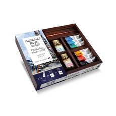 Sennelier RIVE GAUCHE油畫顏料套裝，12色專業級現代油畫顏料，色彩鮮明持久, 10ml, 1組