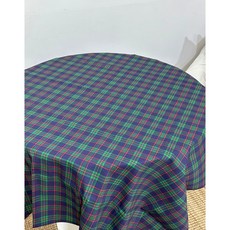 크리스마스 파스텔 대형 소형 체크 패턴 원단 패브릭포스터 가림막, 크리스마스블루