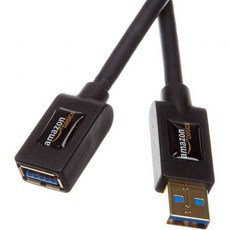 Amazon Basics 아마존 베이직스 USB 30 A 수컷 to 암컷 연장 케이블 3m 20 및 11와 하위 호환 블랙 개인용 컴퓨터, 1 m, Single, 1개