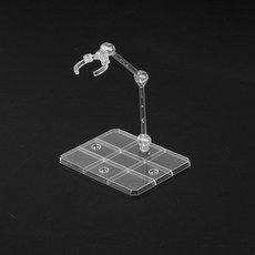 DFMEI 磁吸拼裝多關節可動3D人偶小機器人手辦模型兒童積木拼裝玩具男孩, 透明擺件支架:如圖