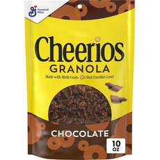 Cheerios 그래놀라 초콜릿 좋은 섬유질 공급원 9가지 비타민과 미네랄우수한 283.5g(10온스), 1, 283.5g