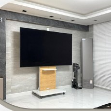 대형 TV 거치대 이동식 스탠드 티비 스탠드거치대 받침대 70인치 T60, 01.TV스탠드 T60, 01.원목