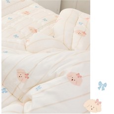 【Bebenuvo】莫代爾兒童四季被 親膚柔軟 透氣蓬鬆 嬰兒被【La nube親子選物】, 奶油貴賓