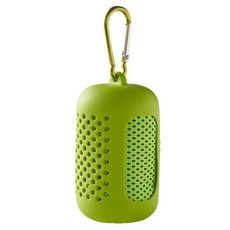 運動擦汗冰涼巾套裝 速乾吸汗健身毛巾 夏季降溫矽膠套裝, 玫紅色(矽膠套包裝),30*100cm, 1個