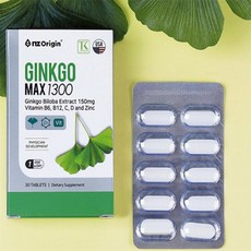 유쎌몰 징코맥스 1300 (30정) 은행잎추출물건강식품 징코건강식품