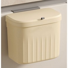 앙플러스 가정용 주방 걸이식 음식물 쓰레기통 7리터, 옐로우