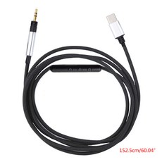 USB 타입 C 2.5mm 교체 케이블 확장 모멘텀/모멘텀 2.0 마이크가있는 귀 헤드폰 오버, 그림과 같이, 4NB402879_LGM