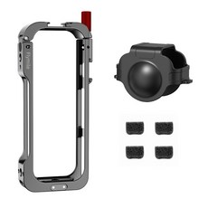 Flymile 金屬兔籠 適用於 Insta360 X5 運動相機, 1個, X5兔籠（旋鈕款）, X5兔籠（旋鈕款）