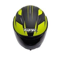 GPR LAGUNA 彩繪 T4 平黑黃 可掀式安全帽 內置墨鏡 雙D扣 快拆式鏡片, 1個