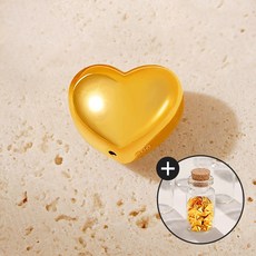 [골드팡] 24k 순금 모찌하트통통 오브제 0.2g+미니유리병 증정 (당일도착) 순도99.9 금선물 미니골드바 행운추천 금테크 땅콩금 쌀알금 주물금 덩어리