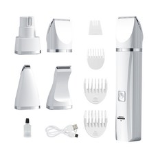 헤몬팜 멀티클리퍼 강아지 이발기 반려동물 애완동물 애견 바리깡, 1개, 화이트