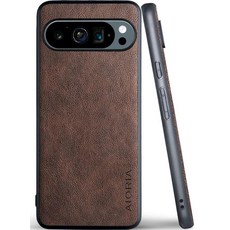구글 픽셀 10A 케이스 프리미엄 가죽 커버 레트로 디자인 전체 보호 폰 케이스 5G (오렌지 픽셀 10A용)