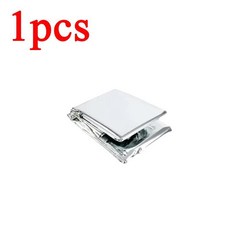 열 담요 호일 공간 방풍 휴대용 캠핑 하이킹 마라톤 날씨 조건, 1개, 1. 1pc silvery