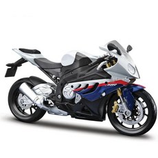 11451707 다이캐스트 모형 모델 미니어처 바이크 컬렉터 장식품 선물 합금제 아이템 1 12 S1000RR 컴퓨터 데스크톱, 화이트
