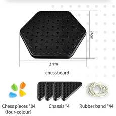 삼각형 보드 게임 세트 - 모든 연령대를 위한 고무줄 부모-자녀 상호작 가족 놀이 여행