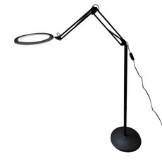 속눈썹 반영구조명 스탠드 네일 LED 링라이트 뷰티샵, 1개, 검정 45W 밝기/색상 조절-폰홀더