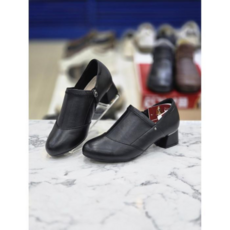 허시파피 여성 청키힐4Cm굽 천연양가죽 세미캐주얼룩 구두 GLSMFQ426 29075327 621666