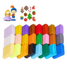 와이지알씨 폴리머클레이 칼라 26색 세트 모음 공예 공작 플라스틱 점토 미니어쳐, 2.폴리머클레이 26색 세트, 1세트, 20ml