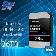 WD Ultrastar DC HC590 26TB 3.5吋 企業級硬碟 WUH722626ALE6L4