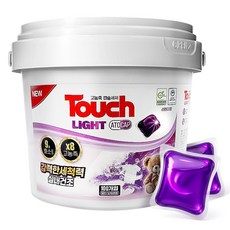 터치라이트 아토캡 캡슐 세제 초고농축 세탁세제 국내생산 프리미엄 실내건조 라벤더향, 1개, 100개입