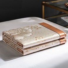 冰絲涼席 可折疊軟席子, 緣定今生-金,150*195cm 無枕套