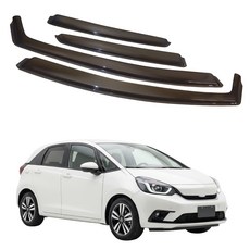 比德堡 崁入式晴雨窗 標準款 本田HONDA FIT 四代 2021年起專用 遮陽擋雨, 1個, 前窗兩片