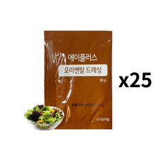 청정원 일회용 오리엔탈 소스 30g x 25개 / 오리엔탈드레싱