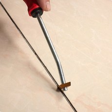 실리콘 줄눈제거기 틈새청소 타일보수 전문가용 스크래퍼, 1개