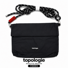 topologie MUSUTTE MEDIUM 中型側背包, 黑 BLACK, 1個