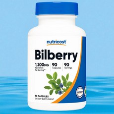 뉴트리코스트 고함량 빌베리 추출물 4:1 1 200mg 90캡슐 3개월분, 1개