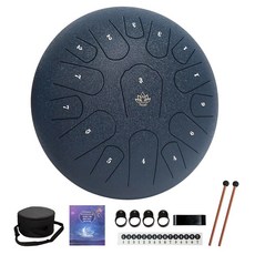 야외 정원용 30.5CM(12인치) 드럼 스틸 노트 핸드 악기 텅 레인 15가지 드럼, 15 Notes, 퍼플.