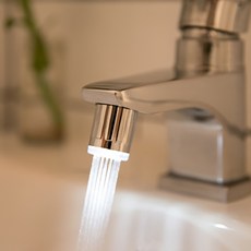 퓨어레인 세면대 필터 LED 클린 워터탭, 1개